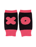 XO Wrist Warmers Aubergine / Pink