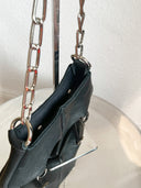 Icon Boob Bag Black Leather