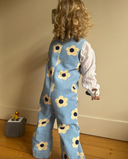 Baby Cord Romper / Children’s Jumpsuit – Blue Floral