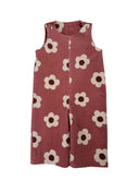 Baby Cord Romper / Children’s Jumpsuit – Pink Floral