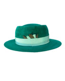 Emerald Velvet Canotier