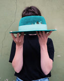 Emerald Velvet Canotier