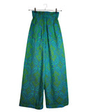 Giraffe Pants Emerald Green Paisley
