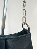Icon Boob Bag Black Leather