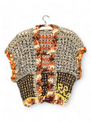 Handmade Crochet Top in Earth and Sunset Tones