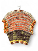 Handmade Crochet Top in Earth and Sunset Tones