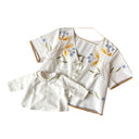 Olive Grove Movement Set - Woman Blouse M and Petit Oiseau Blouse 3M