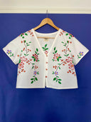 A Blooming Azalea Set - Woman Blouse M and Petit Oiseau Blouse 6M
