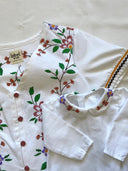 A Blooming Azalea Set - Woman Blouse M and Petit Oiseau Blouse 6M