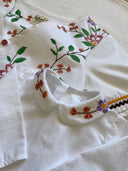 A Blooming Azalea Set - Woman Blouse L and Petit Oiseau Blouse 6M