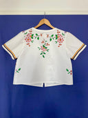 A Blooming Azalea Set - Woman Blouse L and Petit Oiseau Blouse 6M