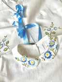 Petit Oiseau Blouse Baby - A Blue Cornflower 12M