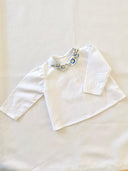 Blue Cornflower Set - Woman Blouse S and Petit Oiseau Blouse 6M