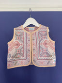 Petit Oiseau Vest Kids - Pink & Plum