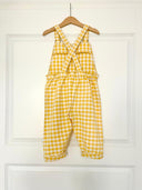 Petit Oiseau Overall Kids - A Gingham Story Yellow