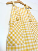 Petit Oiseau Overall Kids - A Gingham Story Yellow