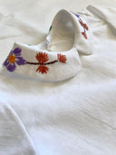A Blooming Azalea Set - Woman Blouse L and Petit Oiseau Blouse 6M