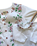 A Blooming Azalea Set - Woman Blouse L and Petit Oiseau Blouse 6M