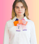 Petit Skinny Scarf Knit Tie Warm Colors