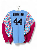 Turquoise Alaska Upcycled Jacket with Puffy Sleeves