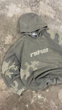 Upcycled 2000S Vintage NIKE Hoodie Forest Green