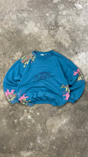 Upcycled 2000S Vintage NIKE Sweatshirt Turquoise