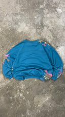 Upcycled 2000S Vintage NIKE Sweatshirt Turquoise