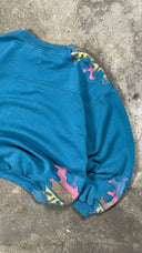 Upcycled 2000S Vintage NIKE Sweatshirt Turquoise